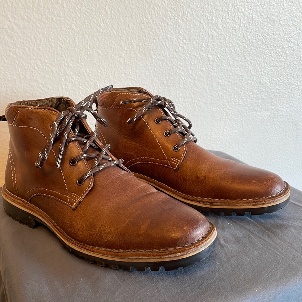 Steve Madden leather boots men's 8.5